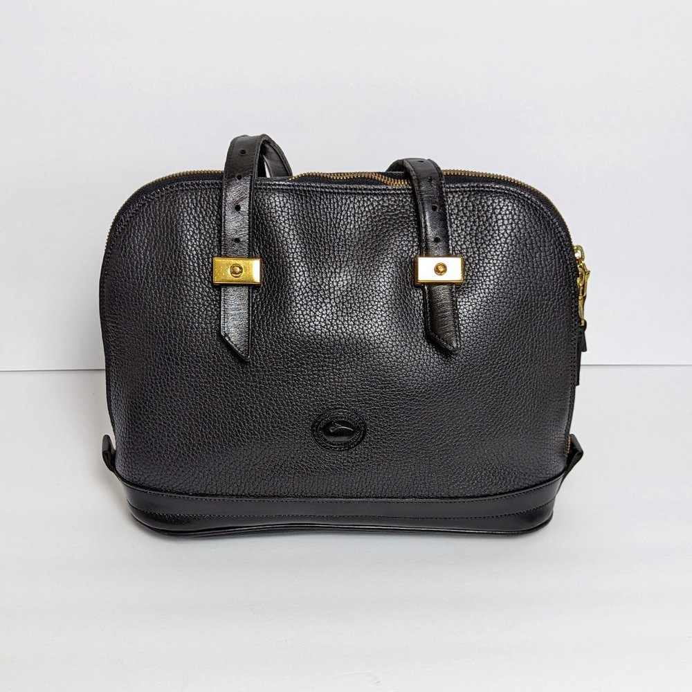 Dooney Bourke Vintage Black AWL Metro Dome